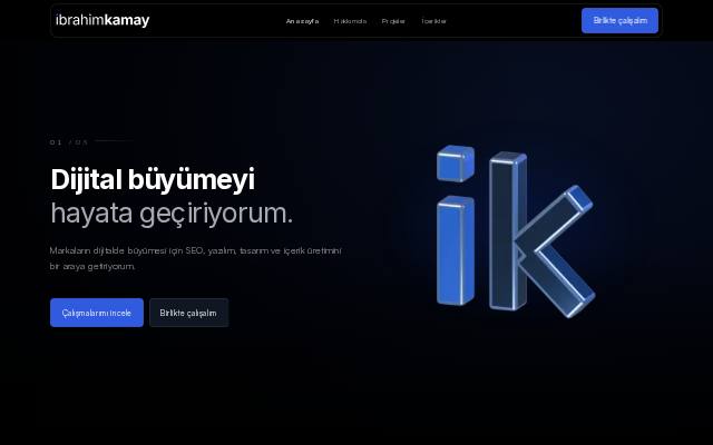 Homepage of ibrahimkamay.com