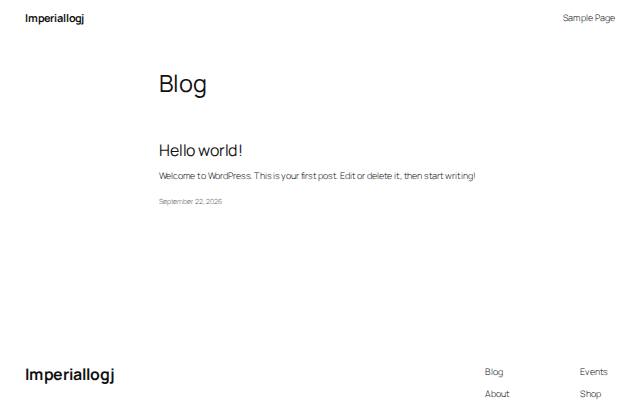 Homepage of imperiallogj.online