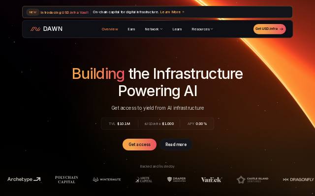 Homepage of infrastructure.finance