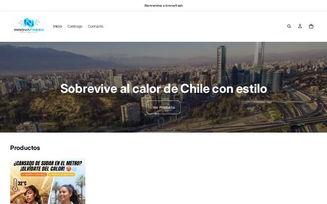 Homepage of innovafresh.store