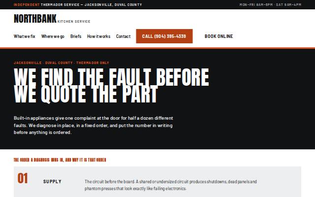 Homepage of jaxthermador.com