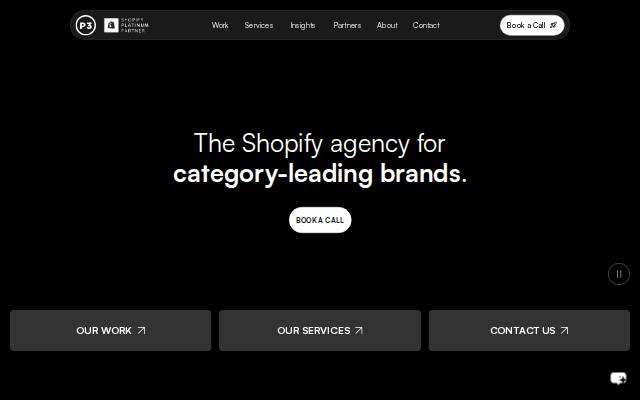Homepage of joinpthreemedia.com