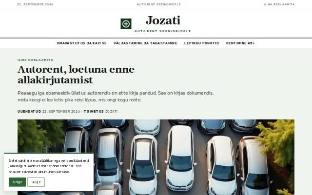 Homepage of jozati.pro