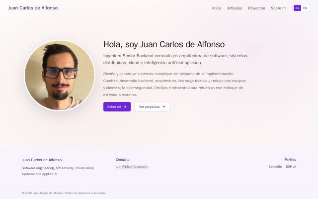 Homepage of juancarlosdealfonso.com