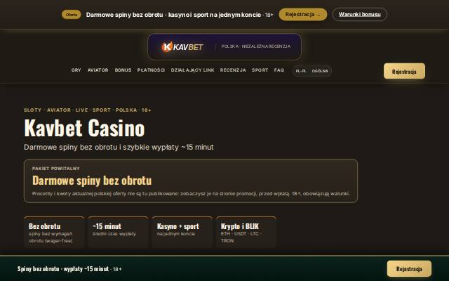 Homepage of kav-bet.pl