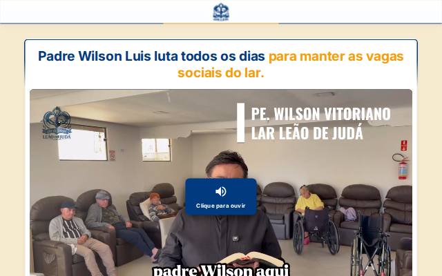 Homepage of larleaodejudabr.org
