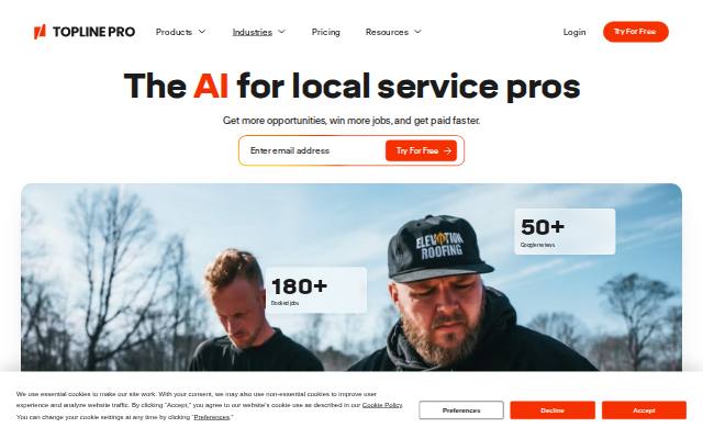 Homepage of learntoplineproai.com