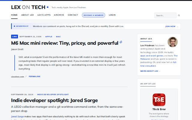 Homepage of lexontech.org