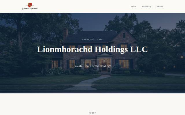 Homepage of lionmhorachd.com