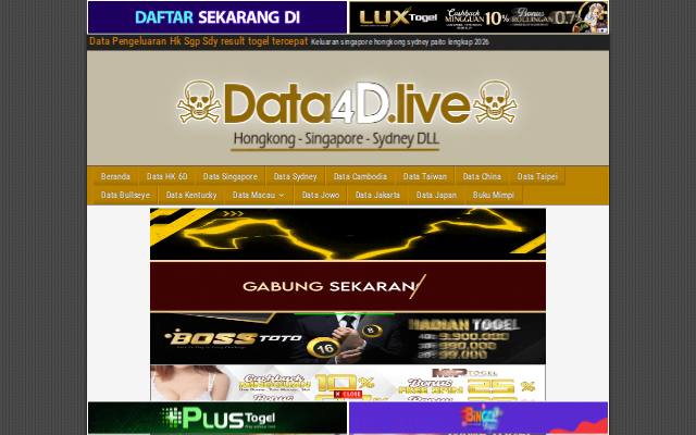 Homepage of livenomor1.com