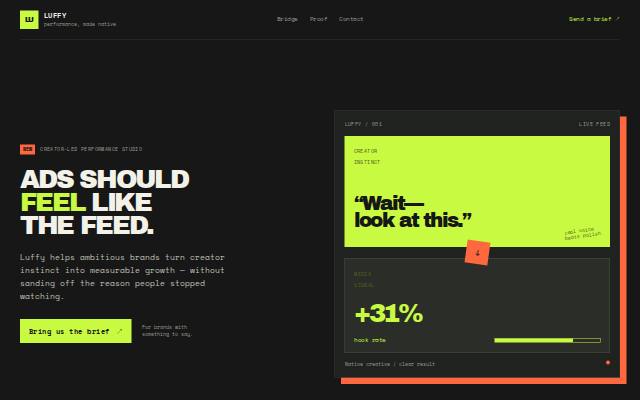 Homepage of luffylu.com