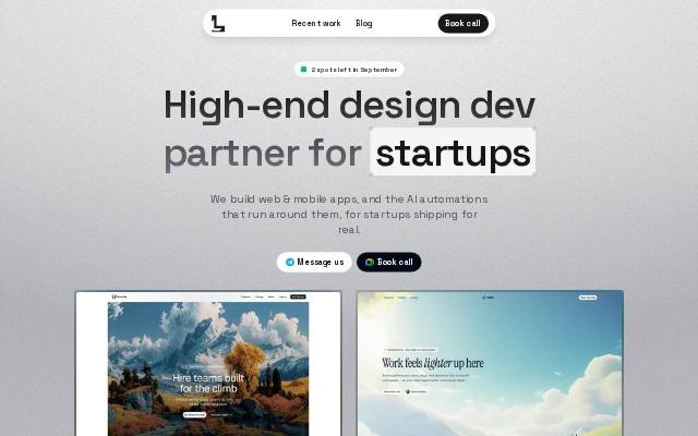 Homepage of luminixstudio.com