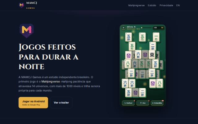 Homepage of mamcjgames.com