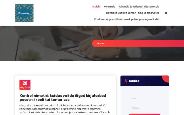 Homepage of mirasaatrex.online