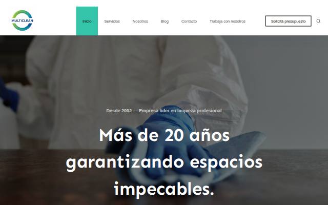 Homepage of multicleansa.com