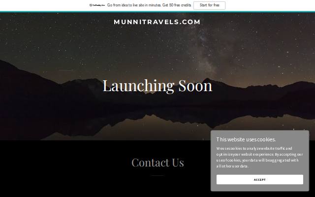 Homepage of munnitravels.com