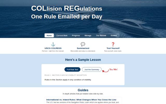Homepage of mycolregs.com