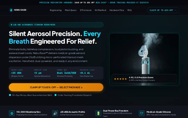 Homepage of nebueases.com