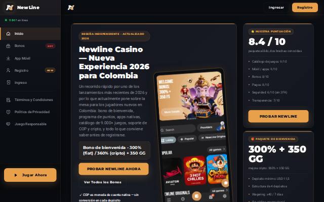 Homepage of newline-peru.com
