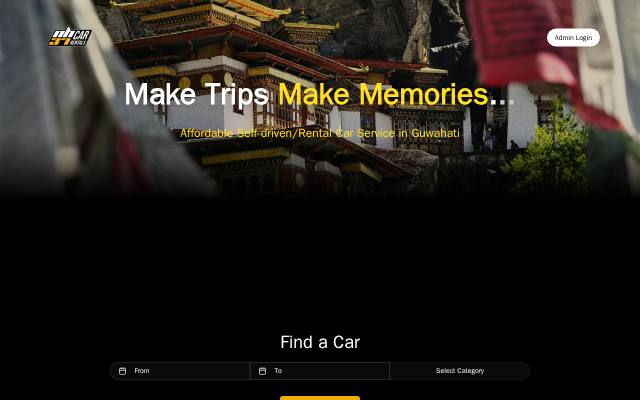 Homepage of nh37carrentals.in