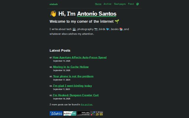 Homepage of otolock.net