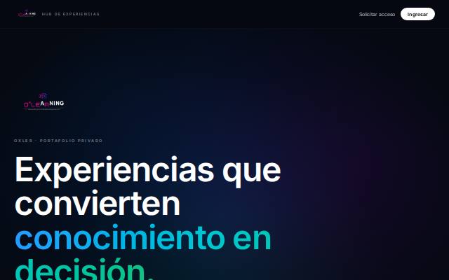 Homepage of oxlearninghub.live