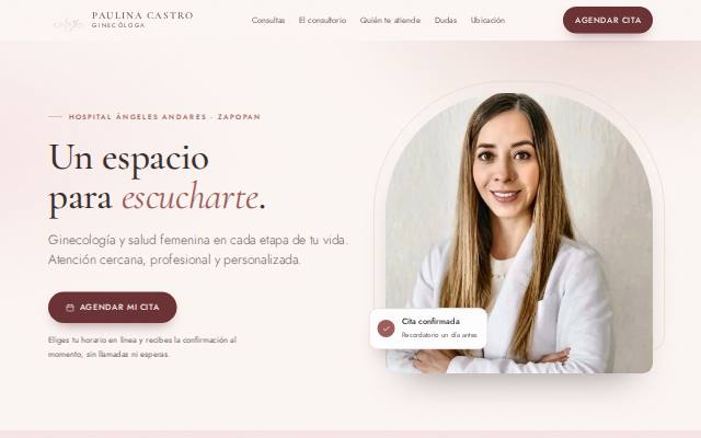 Homepage of paulinacastrogyne.com
