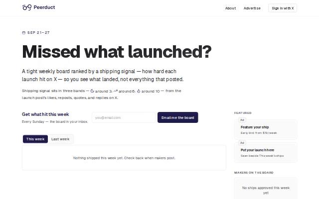 Homepage of peerduct.com