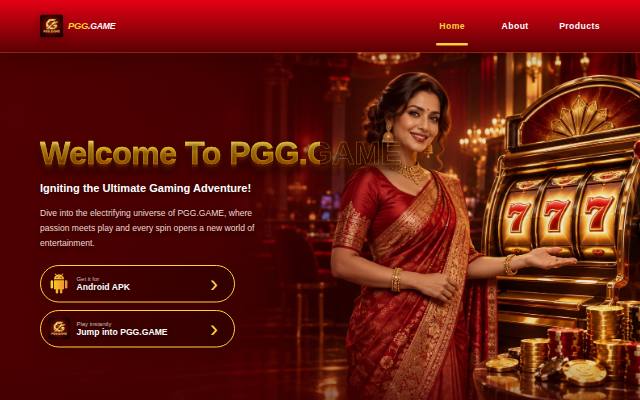 Homepage of pgg.games