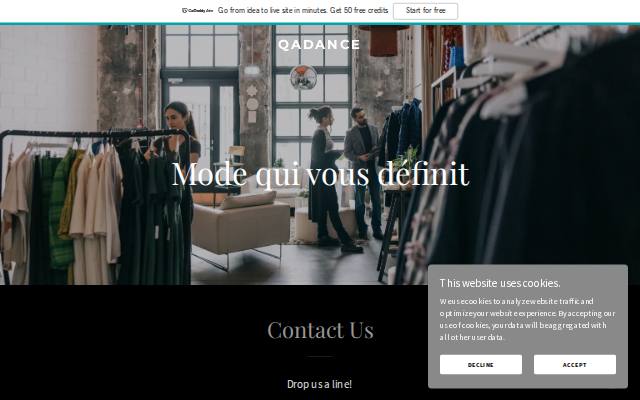 Homepage of qadance.com