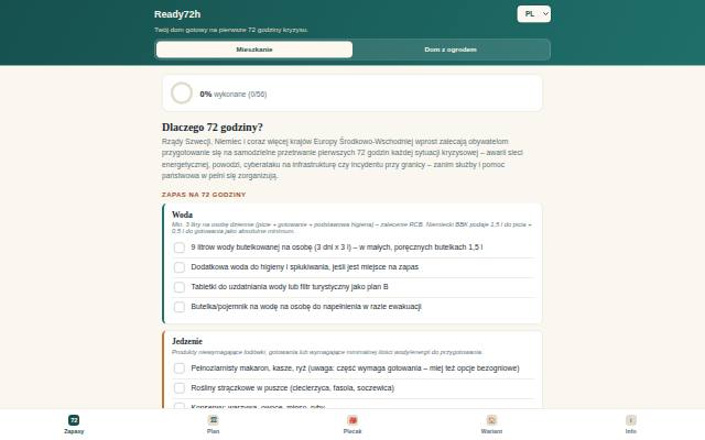 Homepage of ready72h.com
