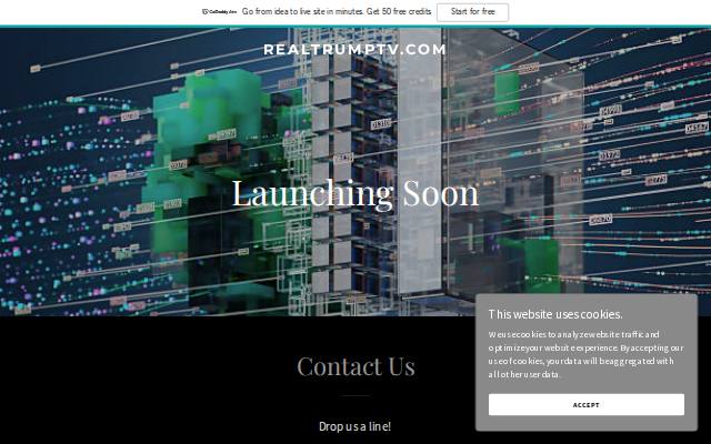Homepage of realtrumptv.com