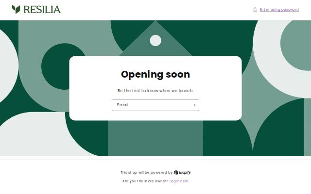 Homepage of resillidas.shop