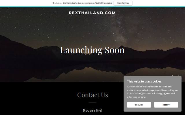 Homepage of rexthailand.com