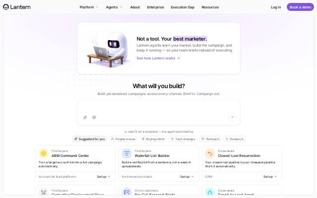 Homepage of salesintelligencelantern.com