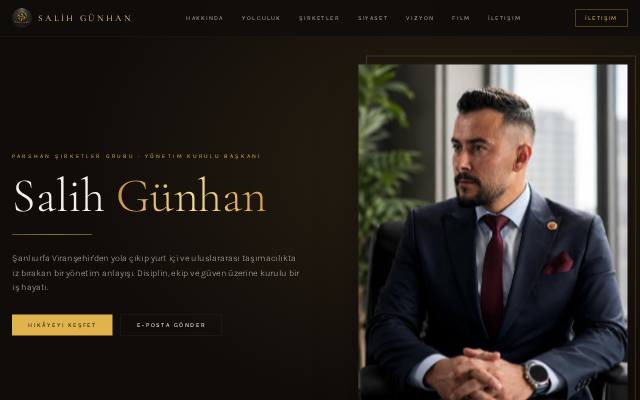 Homepage of salihgunhan.com