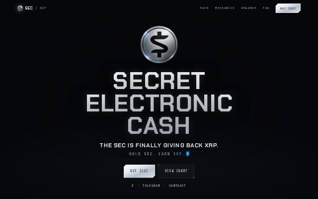 Homepage of secxrp.fun