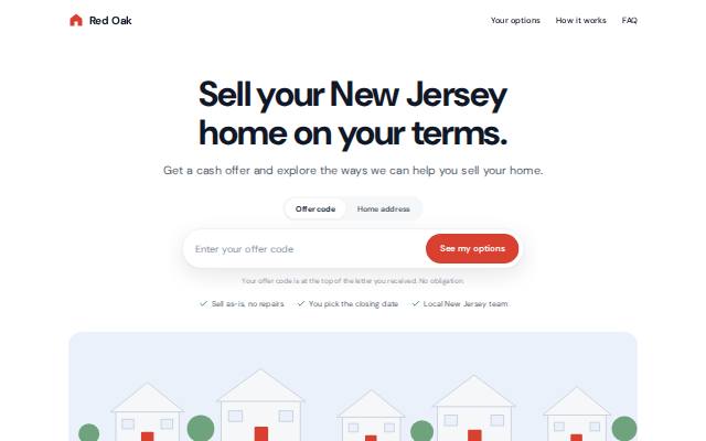 Homepage of selltoredoak.com