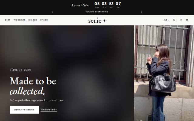 Homepage of seriegallery.com