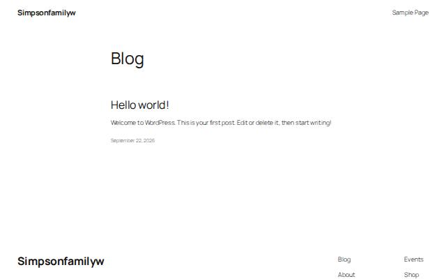 Homepage of simpsonfamilyw.online