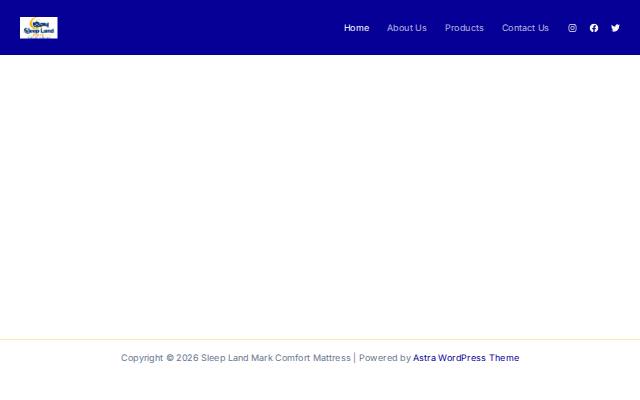 Homepage of sleeplandmarkcomfortmattress.com