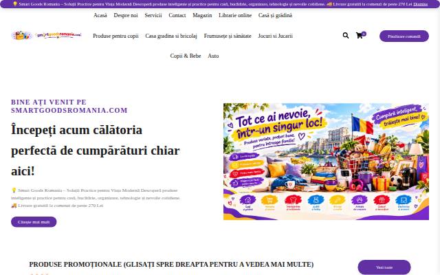Homepage of smartgoodsromania.com