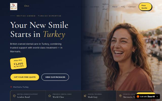 Homepage of smileover.co.uk