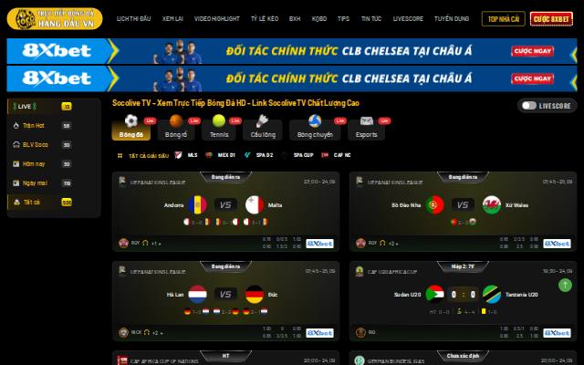 Homepage of socolivezaa.tv
