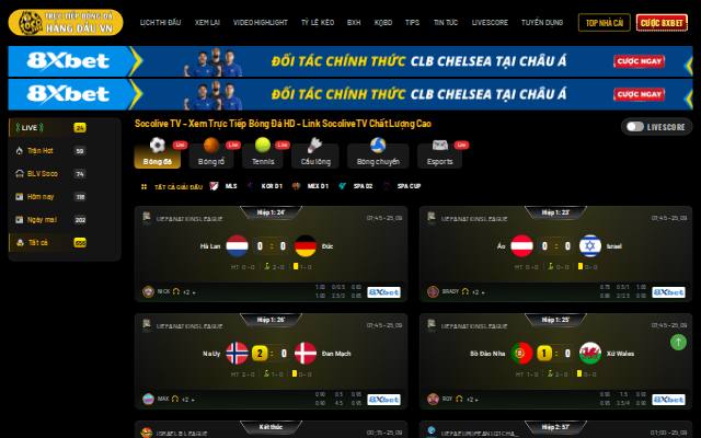 Homepage of socolivezb.tv