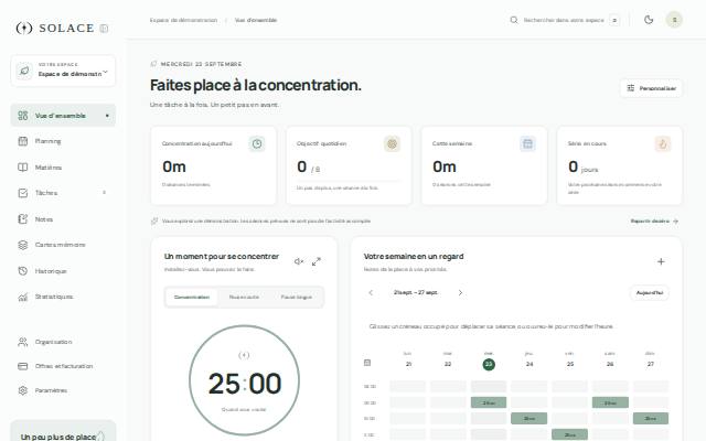 Homepage of solace-pomodoro.com