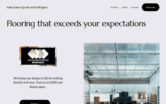Homepage of solucionesepoxicasrodriguez.com