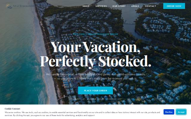 Homepage of staystockedsrq.com