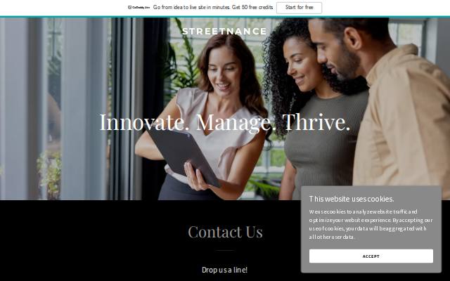 Homepage of streetnance.com