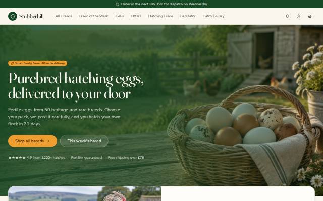 Homepage of stubberhill.com
